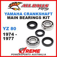 All Balls 24-1022 Yamaha YZ80 YZ 80 1974-1977 Crankshaft Main Bearings MX