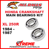 All Balls 24-1033 Honda XL250R XL 250R 1984-1987 Crankshaft Main Bearings