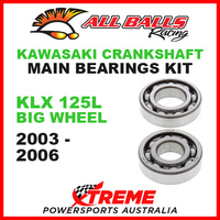 All Balls 24-1036 Kawasaki KLX125L Big Wheel 2003-06 Crankshaft Main Bearings MX