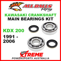 All Balls 24-1045 Kawasaki KDX200 KDX 200 1991-2006 Crankshaft Main Bearings MX