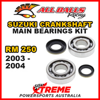 All Balls 24-1046 For Suzuki RM250 RM 250 2003-2004 Crankshaft Main Bearings