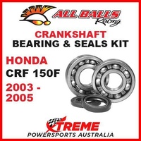 MX CRANKSHAFT Bearing Kit Honda CRF150F CRF 150F 150cc 2003-2005, All Balls 24-1056