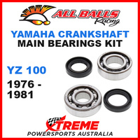 All Balls 24-1073 Yamaha YZ 100 YZ100 1976-1981 Crankshaft Main Bearings MX