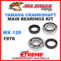 All Balls 24-1073 Yamaha MX 125 MX125 1976 Crankshaft Main Bearings MX