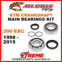 All Balls 24-1097 KTM 200EXC 200 EXC 1998-2015 Crankshaft Main Bearings MX