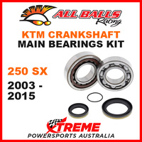 All Balls 24-1098 KTM 250SX 250 SX 2003-2015 Crankshaft Main Bearings MX