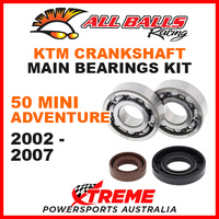 All Balls 24-1101 KTM 50 Mini Adventure 2002-2007 Crankshaft Main Bearings MX