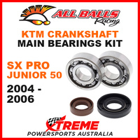 All Balls 24-1101 KTM SX Pro Junior 50 2004-2006 Crankshaft Main Bearings MX