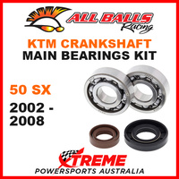 All Balls 24-1101 KTM 50 SX 50SX 2002-2008 Crankshaft Main Bearings MX