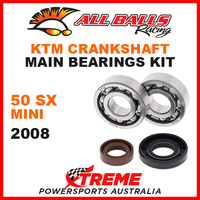 All Balls 24-1101 KTM 50 SX Mini 2008 Crankshaft Main Bearings MX