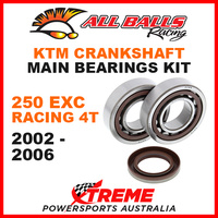 All Balls 24-1106 KTM 250 EXC Racing 4T 2002-2006 Crankshaft Main Bearings MX