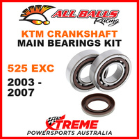 All Balls 24-1106 KTM 525EXC 525 EXC 2003-2007 Crankshaft Main Bearings MX
