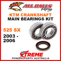 All Balls 24-1106 KTM 525SX 525 SX 2003-2006 Crankshaft Main Bearings MX