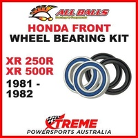 Front Wheel Bearing Kit Honda XR250R XR500R XR 250R 500R 81-1982, All Balls 25-1120