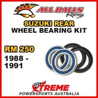 MX Rear Wheel Bearing Kit For Suzuki RM250 RM 250 1988-1991 Dirt Bike, All Balls 25-1262