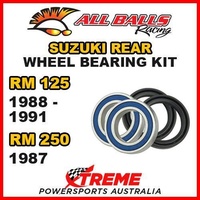 MX Rear Wheel Bearing Kit For Suzuki RM250 1987 RM125 1988-1991 Moto, All Balls 25-1263