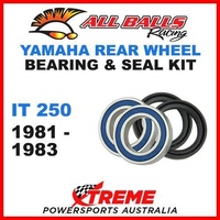 MX Rear Wheel Bearing Kit Yamaha IT250 IT 250 1981-1983 Motorcycle Moto, All Balls 25-1267