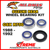 All Balls 25-1272 For Suzuki GSXR750 1988-1992 Rear Wheel Bearing Kit