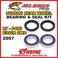 ALL BALLS 25-1293 ATV REAR WHEEL BEARING KIT For Suzuki LT-F400 LTF400 EIGER 2WD 2007