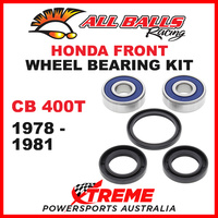25-1319 Honda CB400T CB 400T 1978-1981 Front Wheel Bearing Kit
