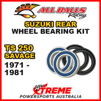 MX Rear Wheel Bearing Kit For Suzuki TS250 TS 250 SAVAGE 1971-1981, All Balls 25-1326