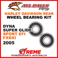 25-1368 HD Dyna Super Glide Sport EFI FXDXI 2005 Rear Wheel Bearing Kit