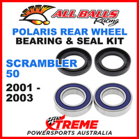 ALL BALLS 25-1396 ATV REAR WHEEL BEARING KIT POLARIS SCRAMBLER 50 2001-2003