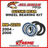 MX Rear Wheel Bearing Kit For Suzuki RMZ250 RM-Z250 2004-2006 Moto, All Balls 25-1406