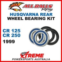 MX Rear Wheel Bearing Kit Husqvarna CR125 CR250 CR 125 250 1999, All Balls 25-1418