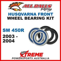 Front Wheel Bearing Kit Husqvarna SM450R SM 450R 2003-2004 Moto, All Balls 25-1427