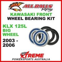 MX Front Wheel Bearing Kit Kawasaki KLX125L KLX 125L 2003-2006, All Balls 25-1439