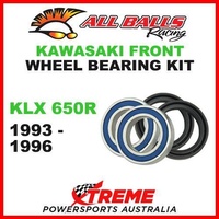 MX Front Wheel Bearing Kit Kawasaki KLX650R KLX 650R 1993-1996, All Balls 25-1444