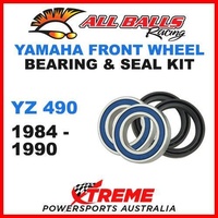 MX Front Wheel Bearing Kit Yamaha YZ490 YZ 490 490cc 1984-1990 Dirt Bike, All Balls 25-1444