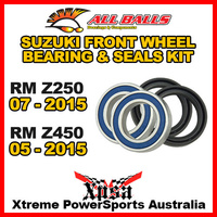 Front Wheel Bearing Kit For Suzuki RM RMZ Z250 07-15 Z450 05-15 MX, All Balls 25-1482