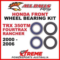 Front Wheel Bearing Kit Honda ATV TRX350TM RANCHER 2000-2006, All Balls 25-1510