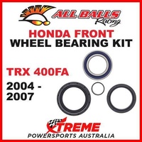 Front Wheel Bearing Kit Honda ATV TRX400FA TRX 400FA 2004-2007, All Balls 25-1513