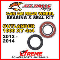 25-1516 ATV REAR WHEEL BEARING KIT CAN AM OUTLANDER 1000 XT 4X4 2012-2014