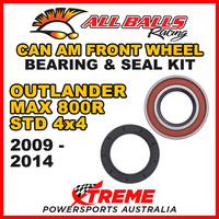 25-1516 ATV FRONT WHEEL BEARING KIT CAN AM OUTLANDER MAX 800R STD 4X4 2009-2014