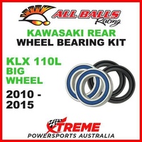 MX Rear Wheel Bearing Kit Kawasaki KLX110L KLX 110L 2010-2015, All Balls 25-1400
