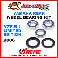 All Balls 25-1547 Yamaha YZF-R1 Limted Edition 2006 Rear Wheel Bearing Kit
