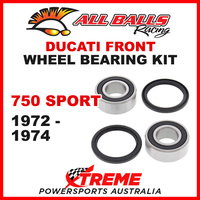 All Balls 25-1550 Ducati 750 Sport 1972-1974 Front Wheel Bearing Kit