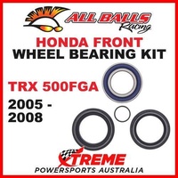 Front Wheel Bearing Kit Honda ATV TRX500FGA TRX 500FGA 2005-2008, All Balls 25-1572