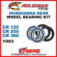 MX Rear Wheel Bearing Kit Husqvarna CR125 CR250 CR360 1993 Moto, All Balls 25-1622