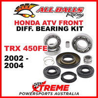 25-2006 HONDA TRX 450FE 2002-2004 FRONT DIFFERENTIAL BEARING & SEAL KIT