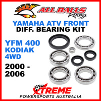 25-2028 Yamaha YFM 400 Kodiak 4WD 00-06 Front Differential Bearing Kit