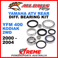 25-2030 Yamaha YFM 400 Kodiak 2WD 00-04 ATV Rear Differential Bearing & Seal Kit