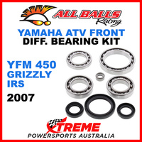 All Balls 25-2044 Yamaha YFM 450 Grizzly IRS 2007 Front Differential Bearing Kit