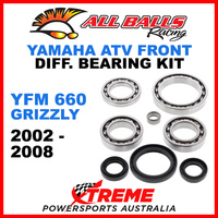 All Balls 25-2044 Yamaha YFM 660 Grizzly 02-08 Front Differential Bearing Kit