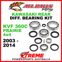 25-2062 Kawasaki KVF360A Prairie 4X4 2003-2014 Rear Differential Bearing Kit