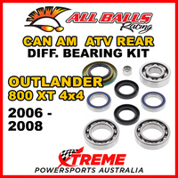 25-2068 Can Am Outlander 800 XT 4x4 2006-2008 ATV Rear Differential Bearing Kit